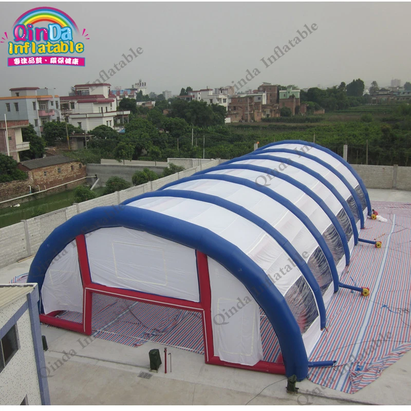 Outdoor Giant Inflatable Restaurant Shelter Tunnel Commercial Inflatable Sport Field Tent For Sale