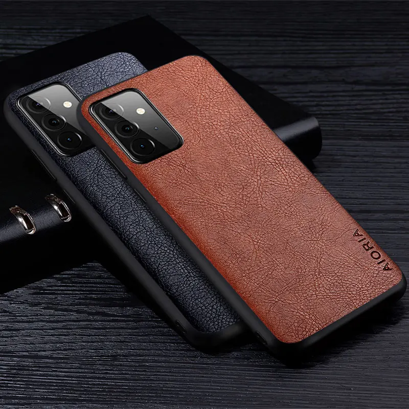 Leather Case For Samsung Galaxy A72 A52 A52S A42 A32 4G 5G Luxury Style Retro Litchi Back Cover for samsung a52s a32 a52 case