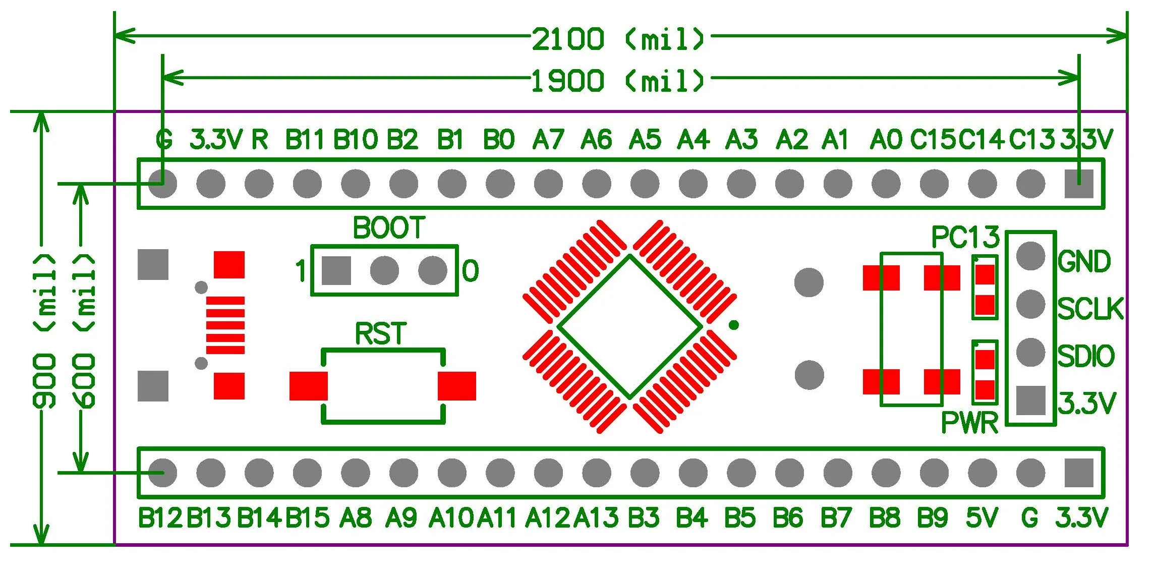 Stm32f051c8t6 sistema mínimo stm32f051 placa de núcleo Cortex-M0 promoção placa desenvolvimento novo produto