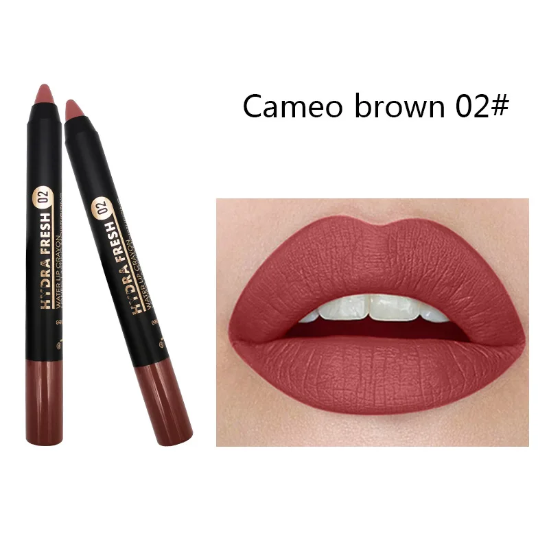 Langlebige matte Lip Liner nackte Samt Lippenstift Bleistift wasserdichte feuchtigkeit spendende Lippenstifte Schönheit sexy Lip gloss Make-up-Tools