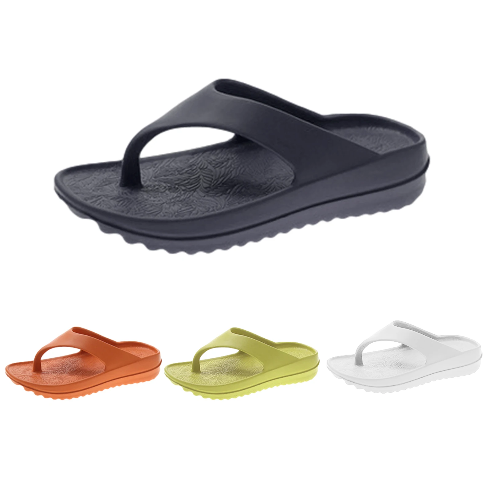 Women Men flip-flops Yoga Mat Flip Flops Arch Support Non-slip slippers couples Thong Sandals beach soft bottom slippers