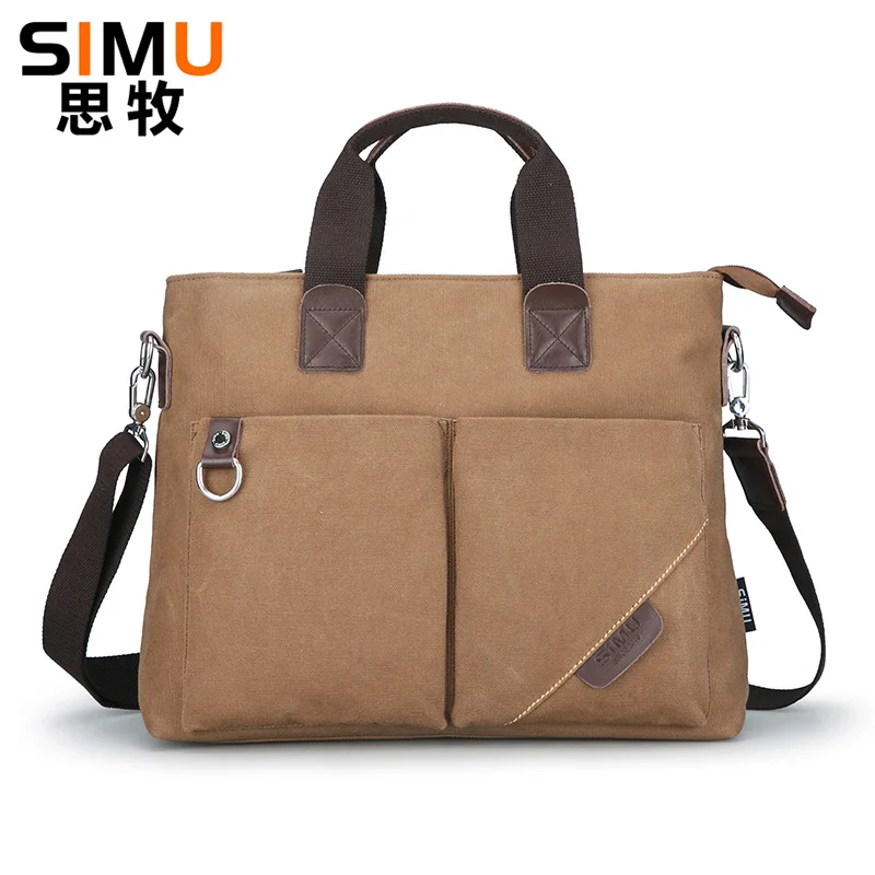 2024 New Men\'s Canvas Briefcases Bag male messenger bag Travel Large shoulder bags high quality Tote handbags Bolsa Feminina