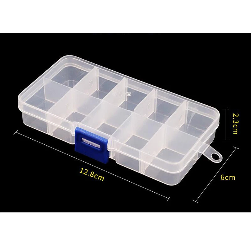 

Hotting Transparent Portable Plastic Plaid Case Earplugs Box for Accessories Screw Medicine Storage Boxes