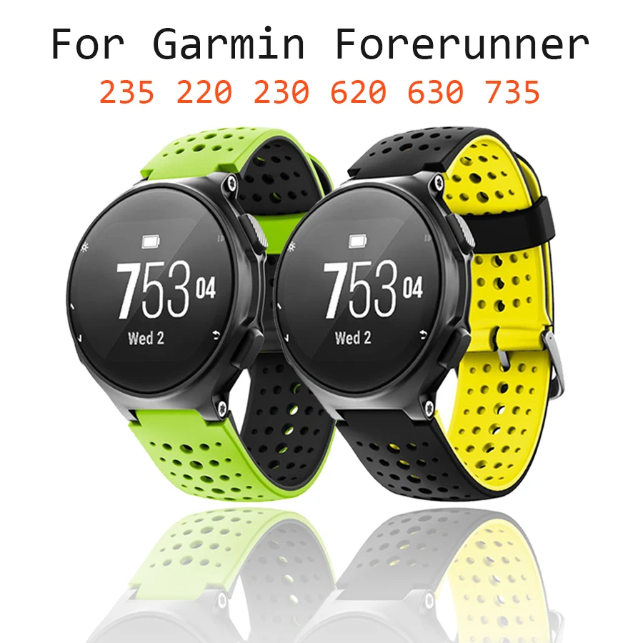 For Garmin Forerunner 235 Strap Silicone Replacement Band Bracelet For Garmin Forerunner 220/230/235/620/630/735XT Accessory