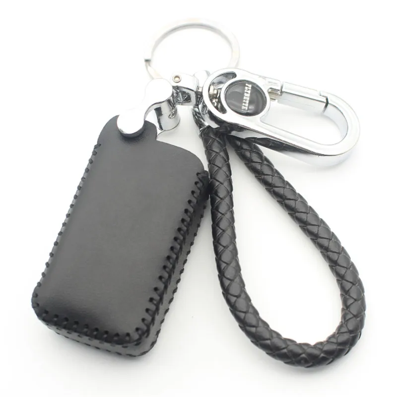 FLYBETTER Genuine Leather 5Button Keyless Entry Smart Key Case Cover For Toyota Reiz/Avalon/Previa/Alphard/Prius  L78