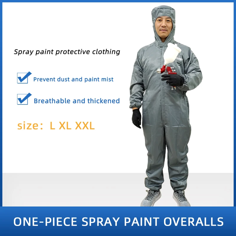 Real Antistatic Spray Paint Work Clothes With Carbon Fiber Conductive Thread