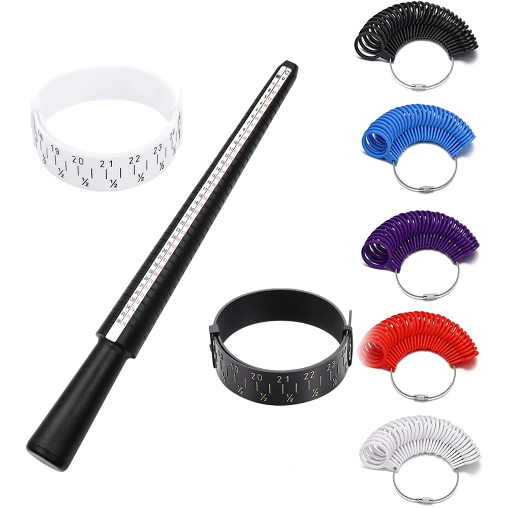 

Professional Measuring Gauge Finger Bracelet UK/US Official Ring Stick Sizer Mandrel Gauge Ring For DIY Jewelry Measure Tools