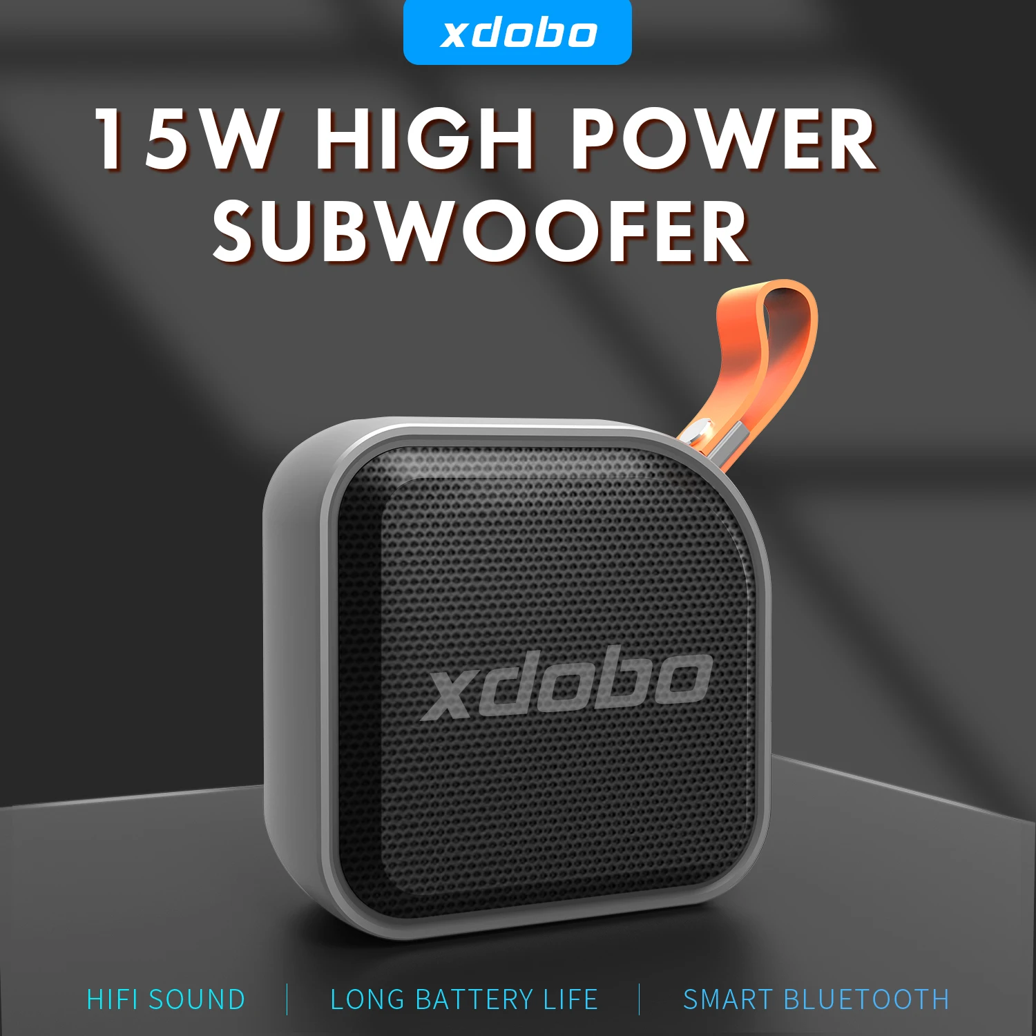 XDOBO 15W High Power Subwoofer Bluetooth Speaker IPX7 Waterproof Overweight Portable Outdoor High Fidelity Wireless TWS Speaker