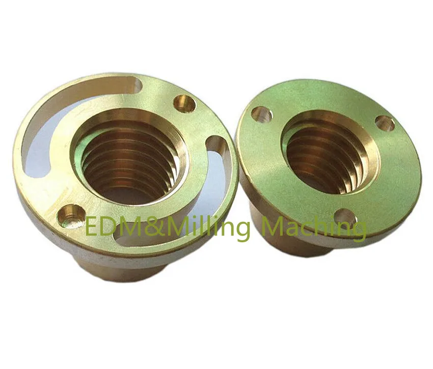 

2PC Set Mill X Axis Screw Copper Sleeve Wing Nut For Bridgeport Milling Machine Part