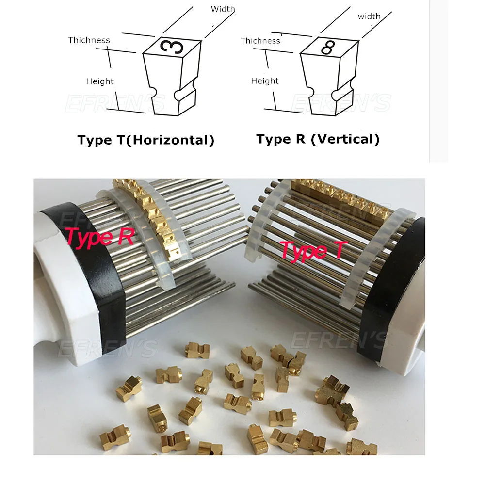 MY380 Alphabet Letter Fonts Of Ribbon Printer Heat Stamping Head Ribbon Hot Stamping Spare Part Expiration Code Printing Machine