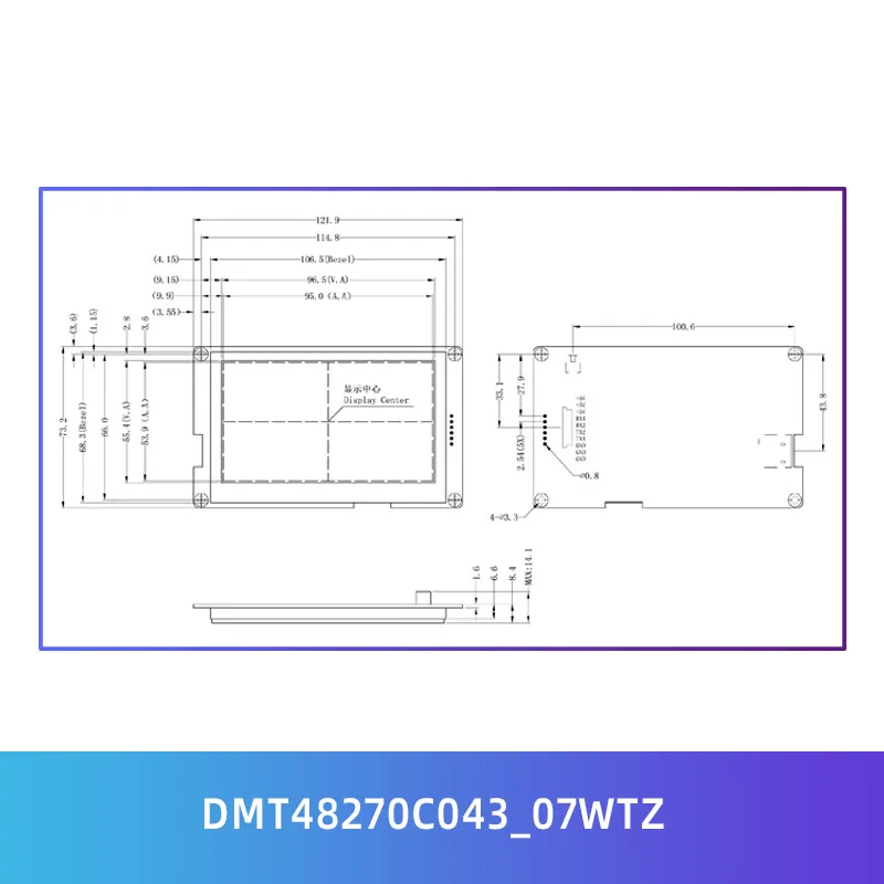 Imagem -04 - Dwin-painel Capacitivo do Tela Táctil Exposição de Hmi Tela do Módulo do Lcd Dmt48270c043b 07wtz1 Dmt48270c043 _ 07wtz2 43 Rtc 480x272