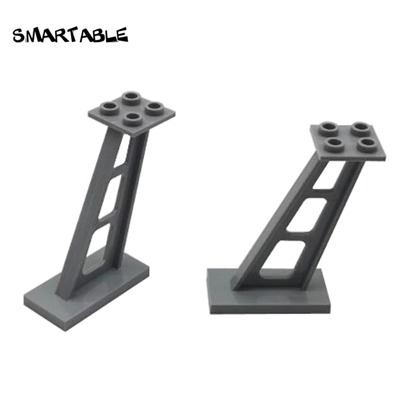 Smartable Support 2x4x5 Stanchion Inclined with Thick Supports Building Block MOC Parts Toys For Kids Compatible 4476 10pcs/Set