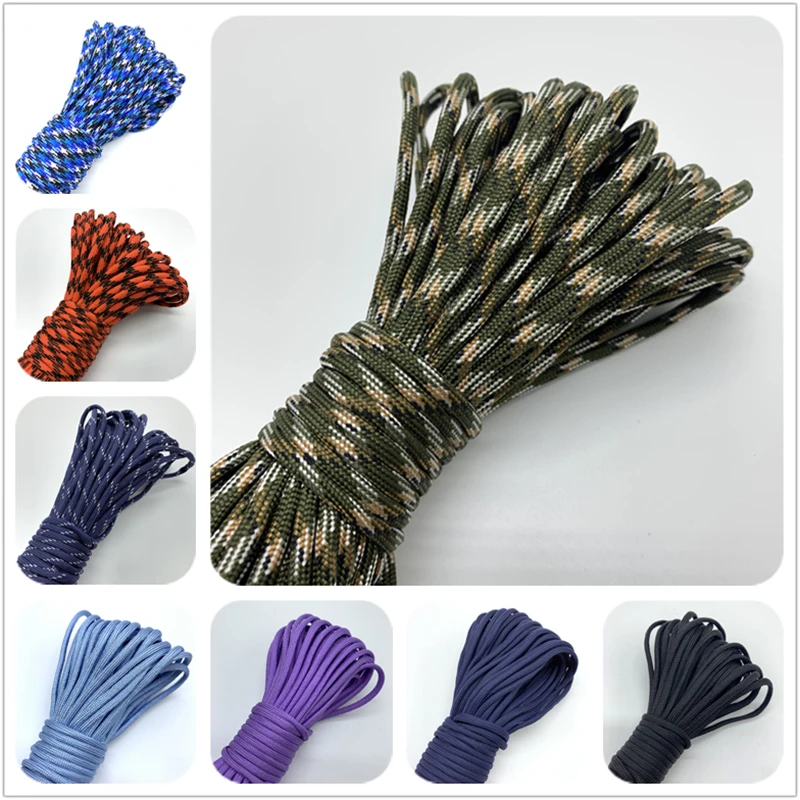 5 yardas/lote 4mm Paracord pulsera cuerda joyería fabricación 550 cordón cuerda Mil Spec tipo III 7 hebras escalada Camping
