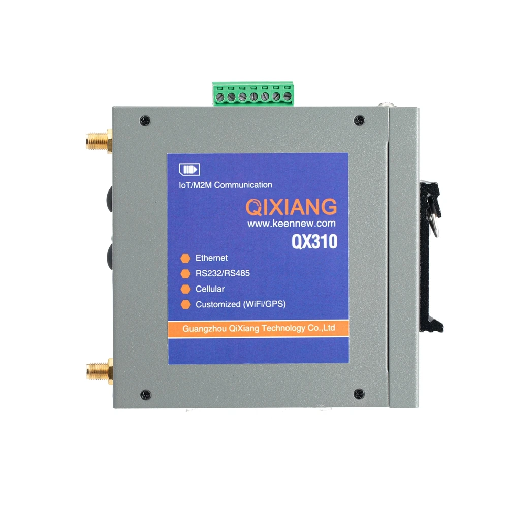 Qixiang Din Rail Industrial Wireless 4g Celullar Router with Dual Sim Card Slot RS232 RS485 for IoT M2M Application