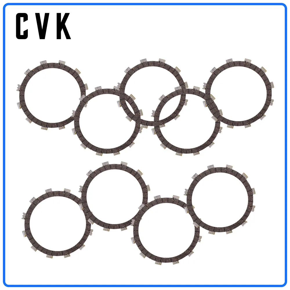 CVK 1 Set 8 PCS Clutch Disc Friction Plates Engine Plates For Yamaha YZF1000 YZF R1 2004 2005 2006 2007 2008 2009 YZFR1