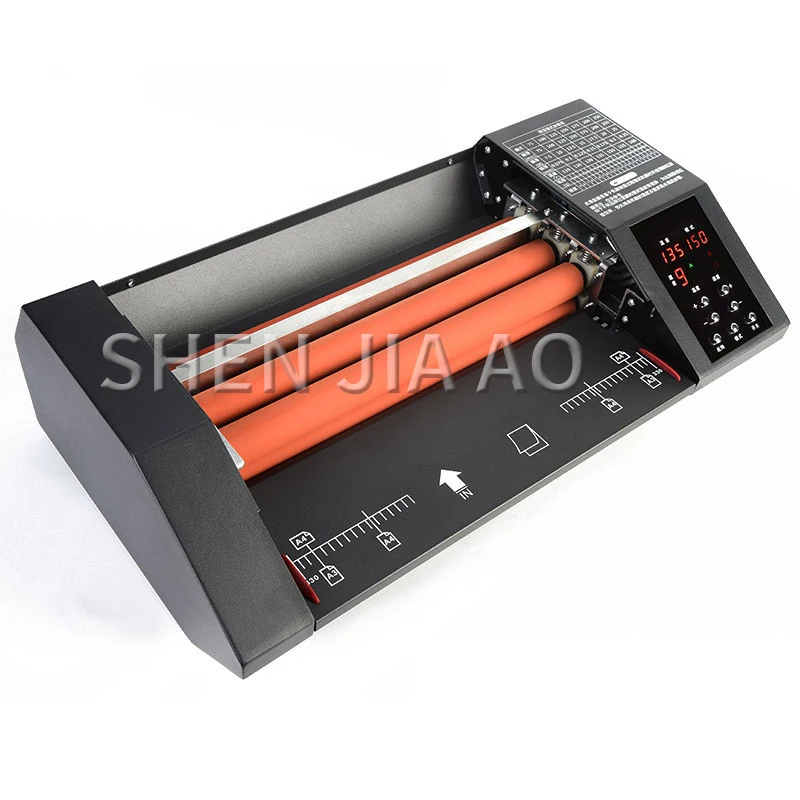 A3/A4 Laminating Machine 8 Roller Photo Laminator 330mm Automatic Cold Paper Laminator for Home Use