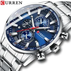 CURREN New Mens Watches Quartz Business Waterproof Watch Man Watches Top Brand Luxury WristWatch Men Chronograph Reloj Hombre