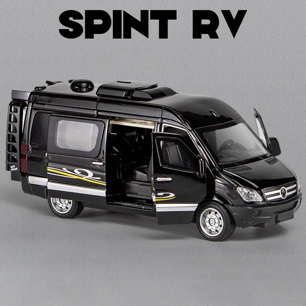 1:32 MB Sprinter MPV Van Spint RV Alloy Car Toy Car Metal Collection Model Car Sound and light Toys For Children