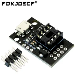 Pluggable ATTINY Development Board For ATtiny13A/ATtiny25/ATtiny45/ATtiny85 Programming Editor Micro Usb Power Connector