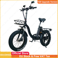 EU Stock CMACEWHEEL Y20 Upgrade Verion Add Rearview Mirror Turn Indicater 48V 15Ah Battery 750W Motor Electric Bike