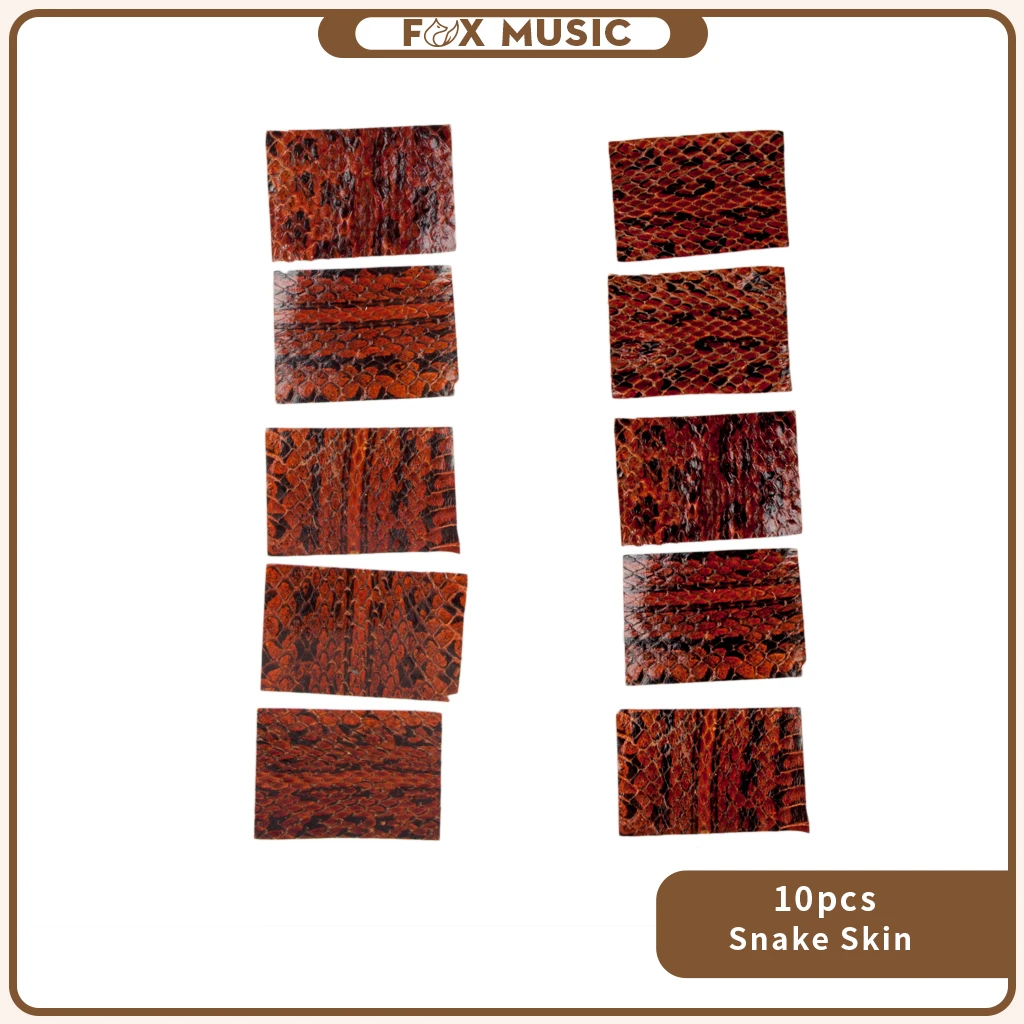 

10 PCS Bow Skin Snake Leather For Wrapping Violin Frog 2.5x3.5cm Parts Accessories New