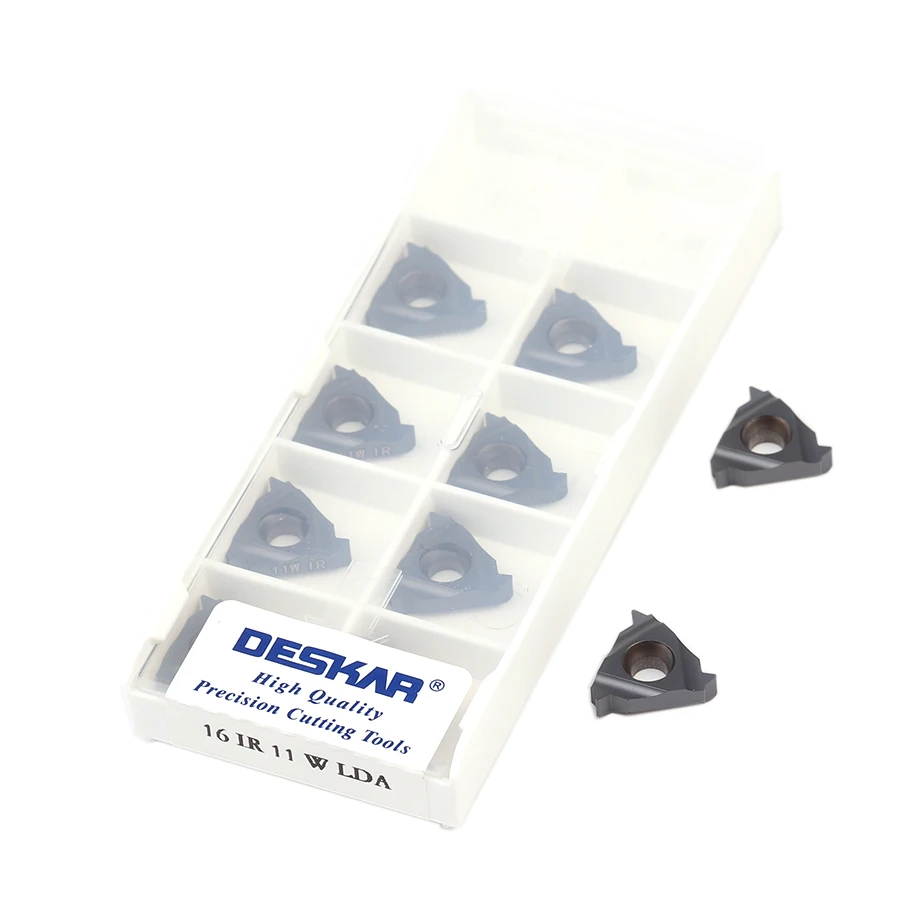 10PCS16ER 16IR 8 واط 10 واط 11 واط 12 واط 14 واط 16 واط 18 واط 19 واط 20 واط 24 واط LDA الخيوط كربيد إدراج تحول المخرطة باستخدام الحساب الآلي أداة للصلب والفولاذ المقاوم للصدأ