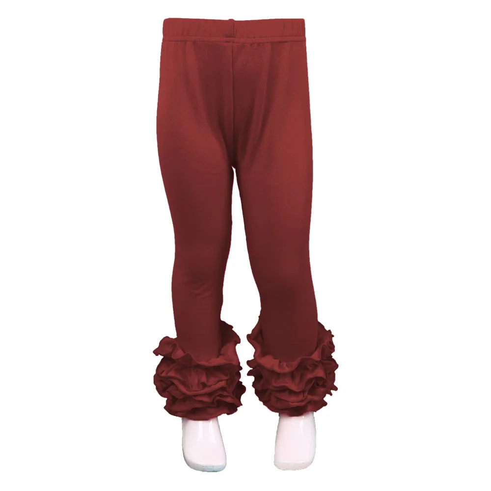 Süßigkeiten Farben Kinder Mädchen Rüschen Leggings Kleinkind Baby Baumwolle Hosen Bleistift Hosen Frühling Herbst Kinder lange Hosen