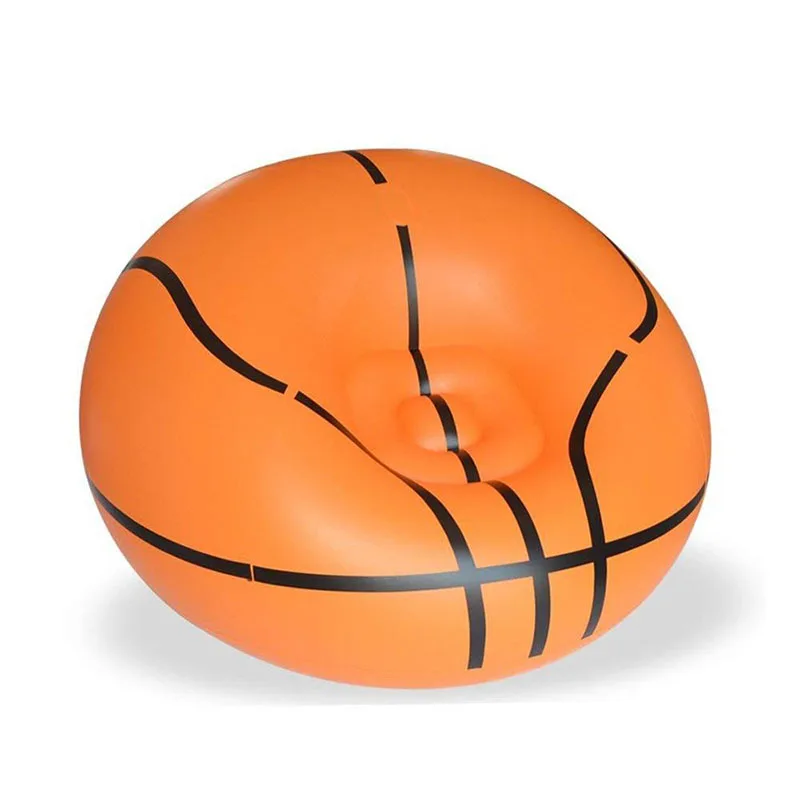 Şişme Sofa basketbol futbol şekli su geçirmez kalınlaşmış PVC kapalı açık oturma odası şezlong yetişkin çocuklar için kanepe