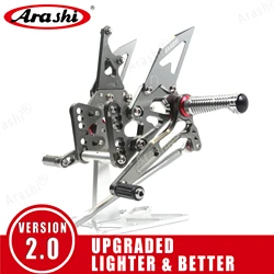 Arashi CNC Adjustable Footrest For SUZUKI GSX-R1000 2005 -2022 Rearset Foot Peg GSX1000R GSXR GSX-R 1000 2018 2019 2020 2021