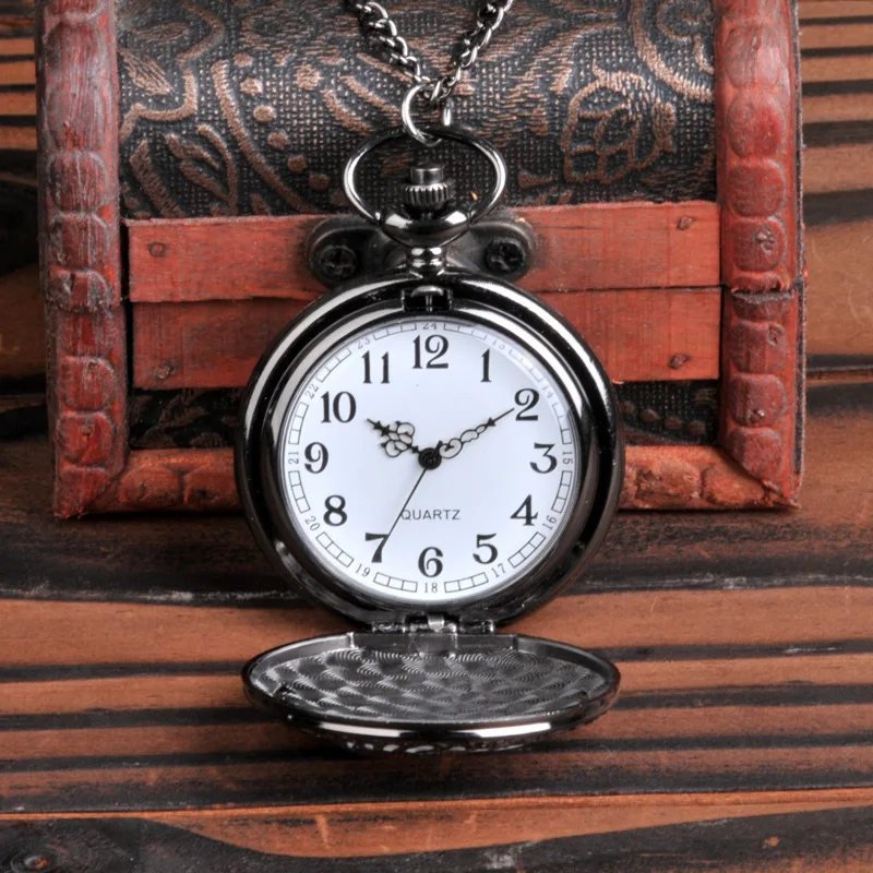 8881Vintage Exquisite Design Indische Muster Taschenuhr Große Quarz Taschenuhr Geschenk