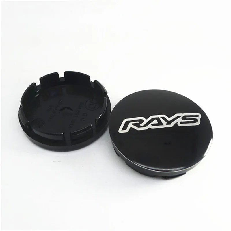 4pcs 56mm Rays Racing Wheel Center Caps Hub Car Styling Rims Replacement Rims Cover Emblem Badge Auto Accessories