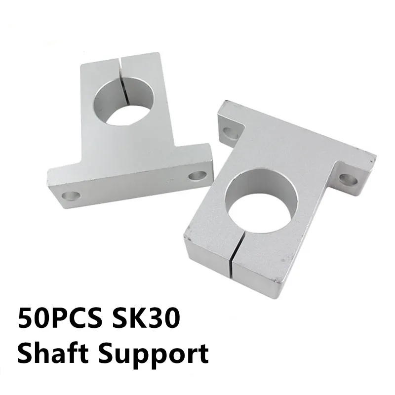 50pcs SK30 30mm Shaft Block End Block Linear Shaft Support Linear Rod CNC Printer Part