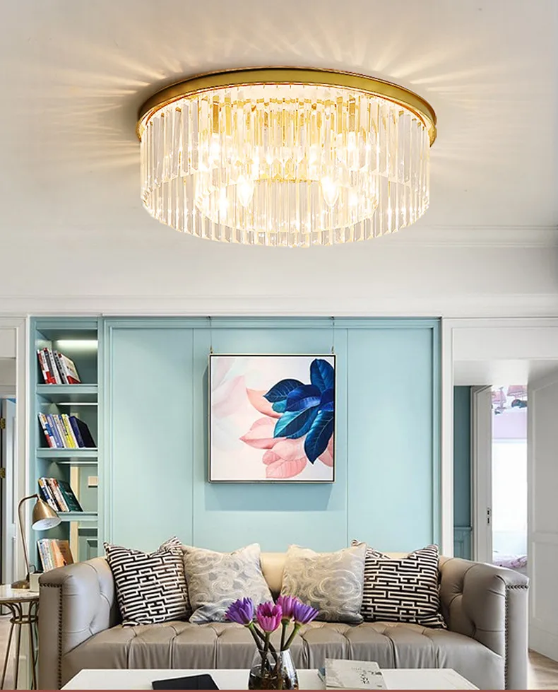 American Retro E14 Pendant Light Painted Metal LED Lamp K9