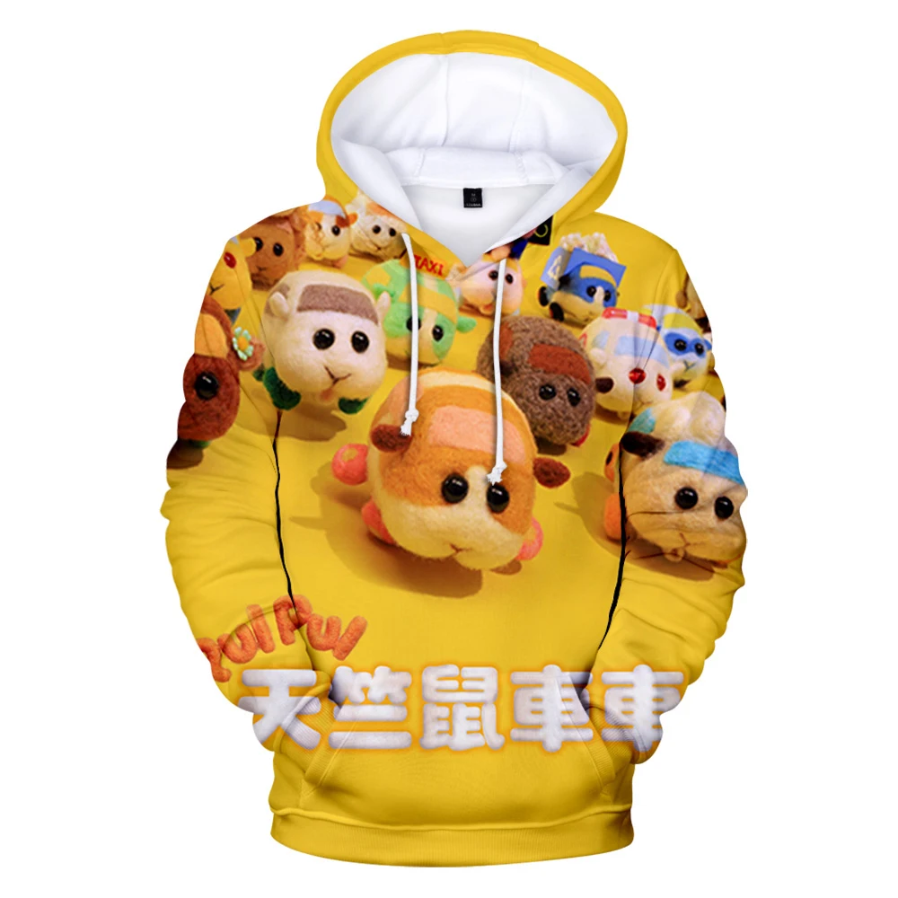 Pui Pui Molcar 3D Prints Hoodies Women Men Fashion Long Sleeve Hooded Sweatshirt Unisex Casual Streetwear Clothes