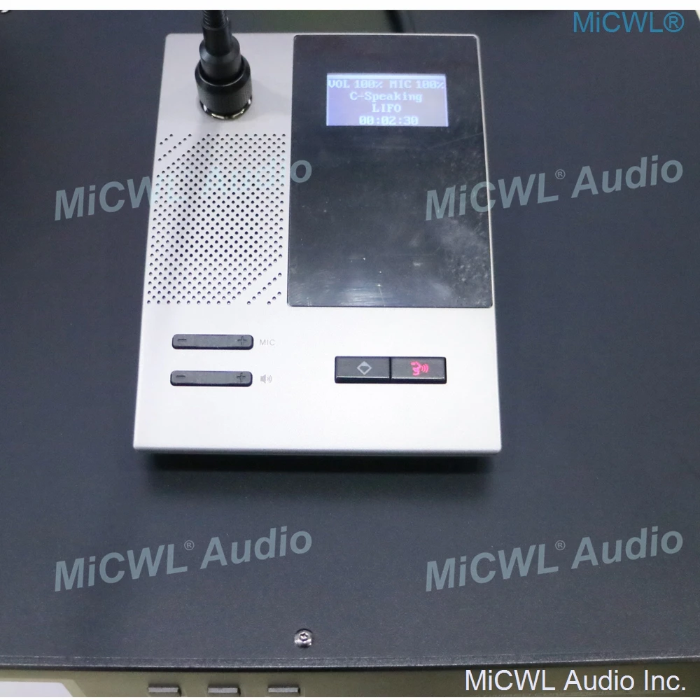 Imagem -04 - Micwl Digital Wired Vídeo Tracking Conferência Sistema de Microfone Alto-falante Embutido Presidente Delegar Mesa Mics A450m-a4516