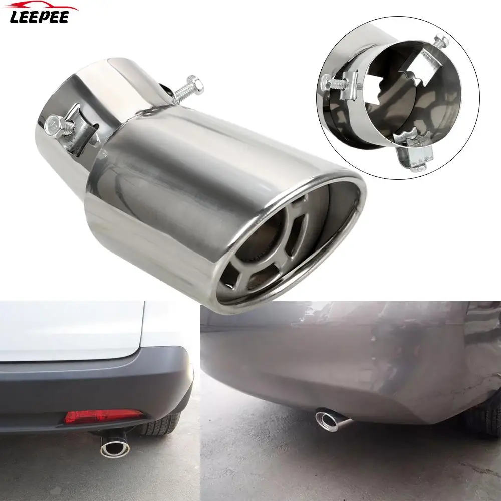 Stainless Steel Car Muffler Rear Tail Exhaust Pipe Auto Parts Automobile Accessories for Caravan Van Trailer Truck Off Road 4x4