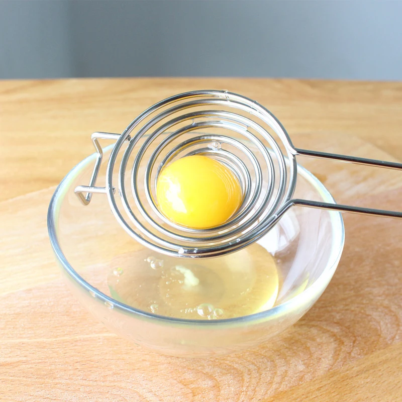 

1pc Stainless Steel Egg White Separator Egg Separator Egg Yolk Funnel Egg Yolk Separator Baking Kitchen Tools