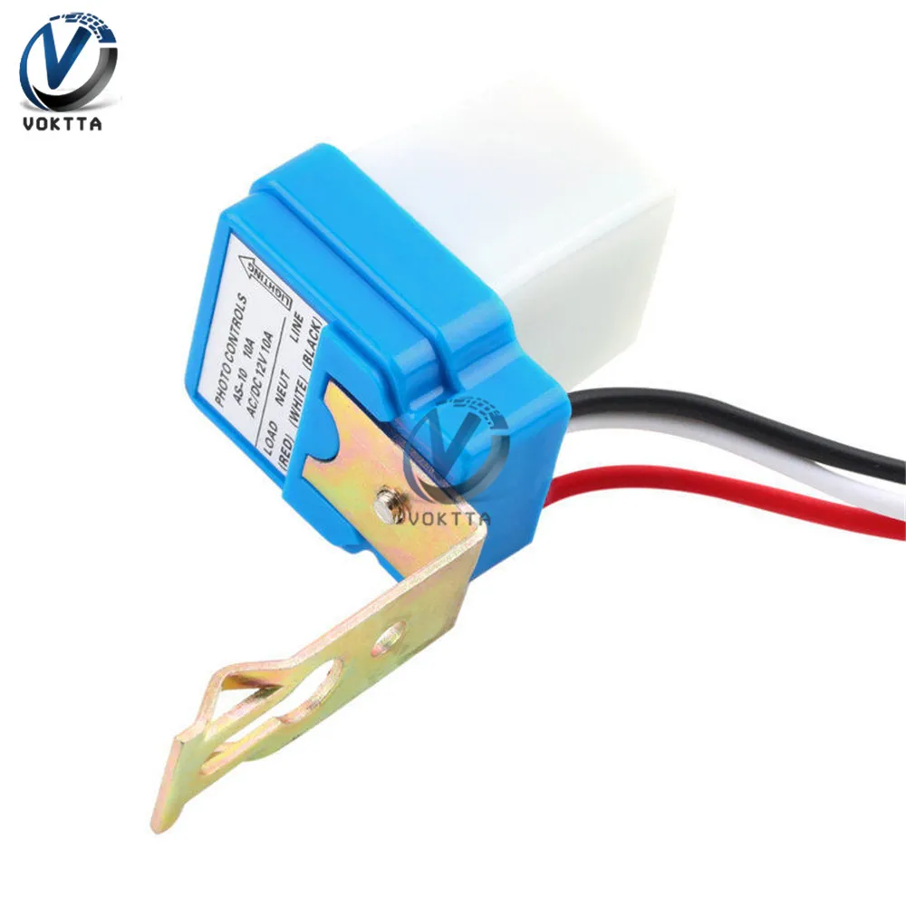 AS-10 AS-20 10A Rain/Photo Control Switch Sensor Auto On Off Photocell Street Light Control AC/DC 110V 220V 90-265V 12V image 4