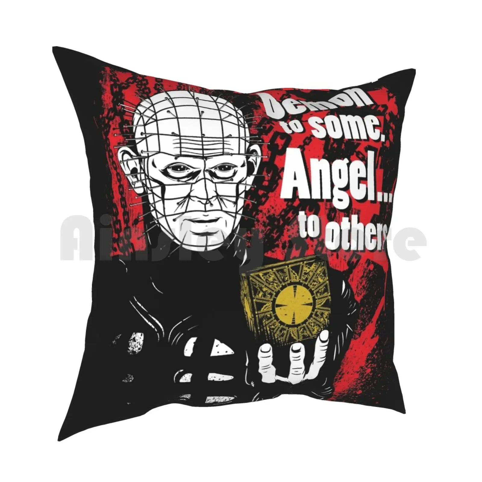 Demon To Some. Angel ... To Others. Pillow Case Printed Home Soft DIY Pillow cover Hellraiser Pinhead 80S Movies Cuotes