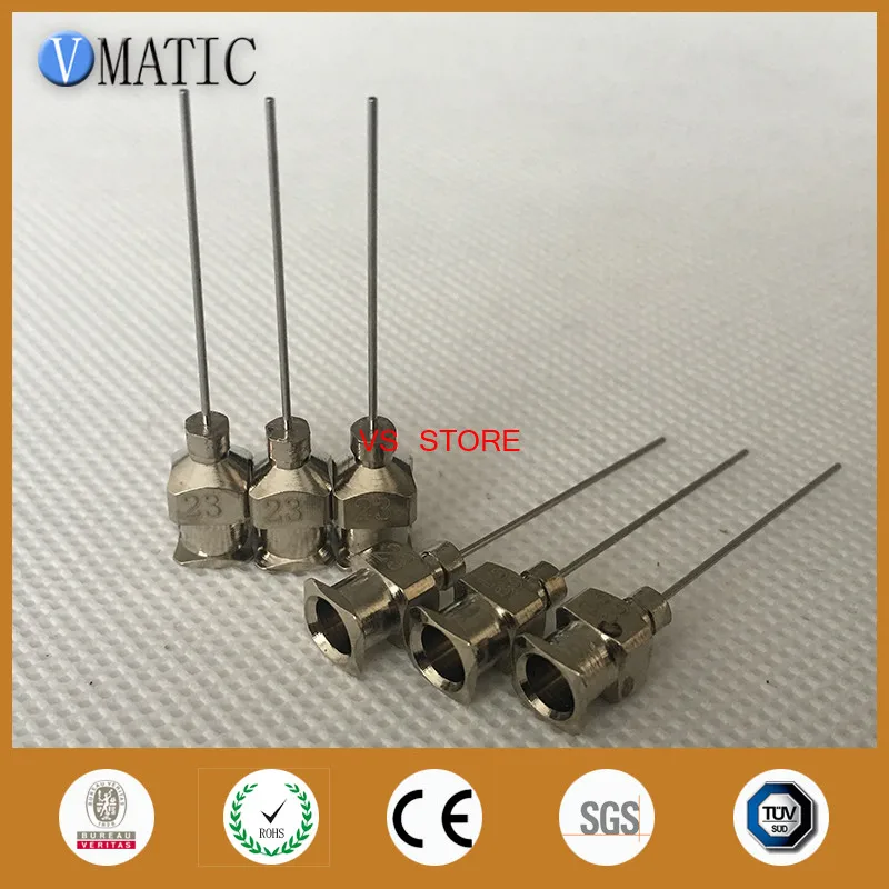 Free Shipping 12Pcs 1 Inch 23G Metal Stainless Steel Dispenser Needle Tips