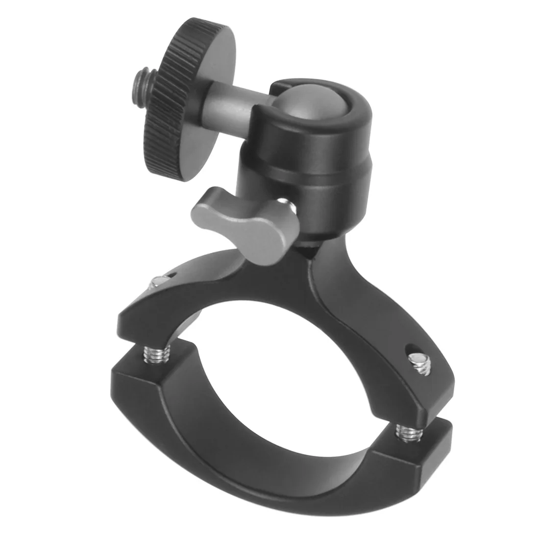 المقود المشبك جبل حامل ، جميع المعادن 360 قطب الكرة رئيس ، 1/4 "تصاعد المسمار ل GoPro 11 ، 10 ، Insta360 ، مصباح يدوي المتكلم