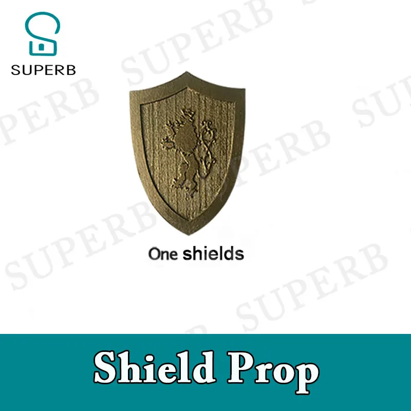 

Superb escape room prop Shield prop put a shield on the sensor to unlock charmber real life game prop 1987