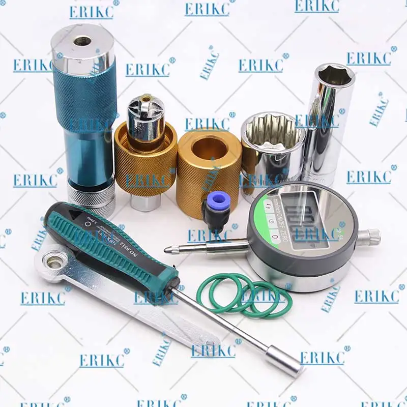 

ERIKC 320D C6 C6.4 Common Rail Diesel Injector Removal Tool Selenoid Valve Gap Stroke Adjusting Measuring Tool