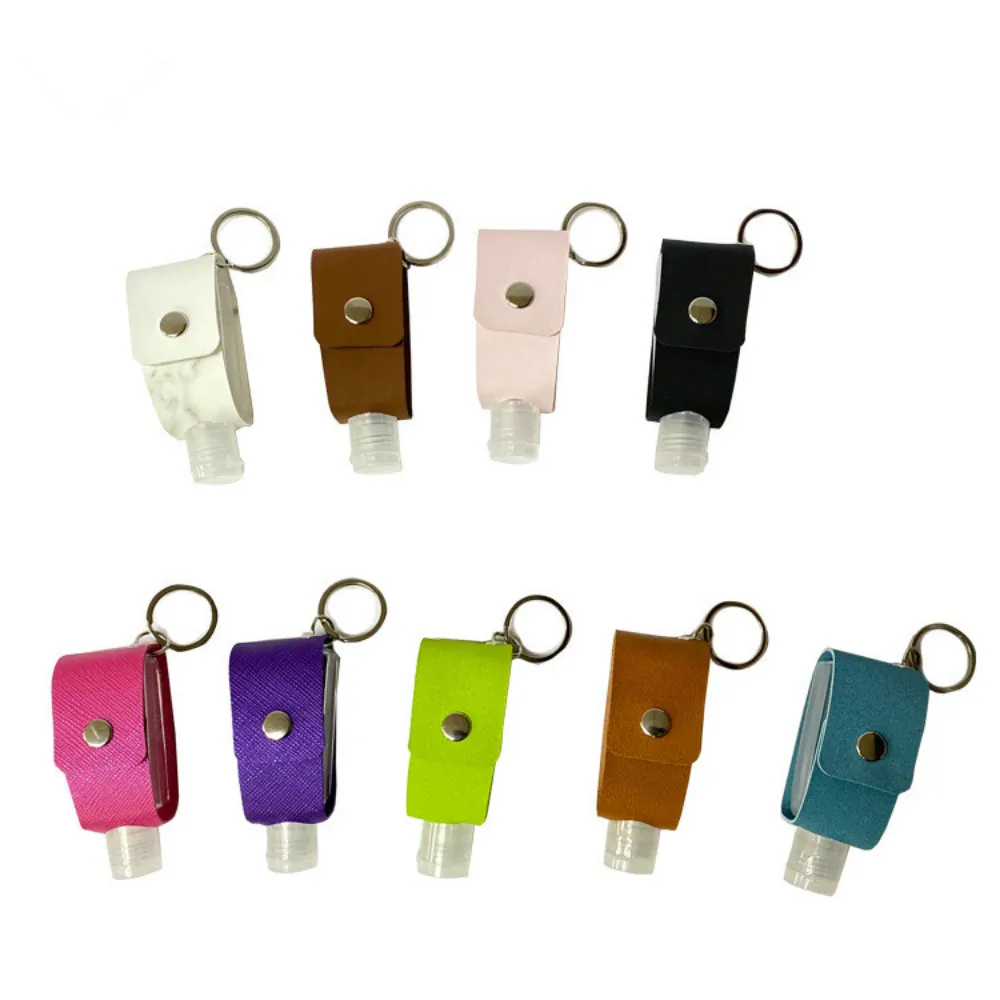 30ml Travel Portable Hand Sanitizer Bottle Keychain Holder Reusable Bottle Hand Washing Gel Storage Bottle With Keychain Carrier