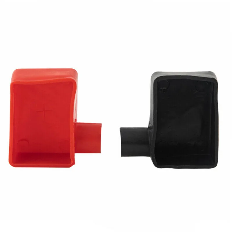 Black & Red Car Battery Terminal Insulator Wire Connectors Cap Cover Rubber Pair Battery Terminal Cover