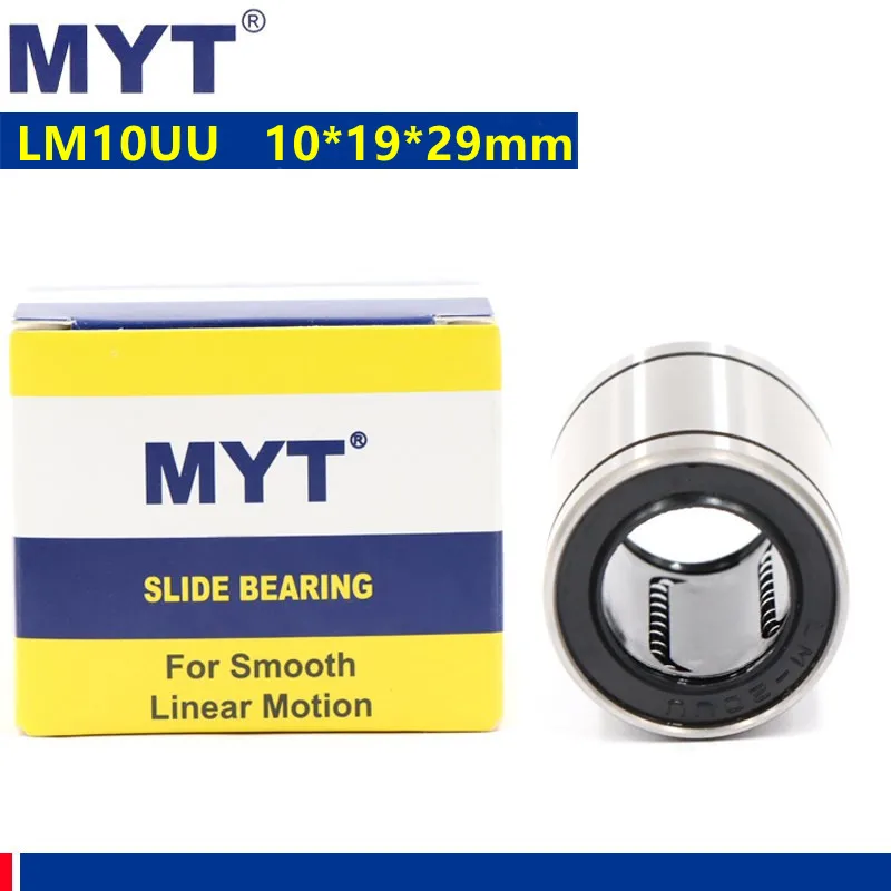 

10pcs/50pcs MYT high precision LM10UU 10*19*29 mm LM10 Linear Bearing 10mm Bushing for CNC Linear rod shaft 3D Printer