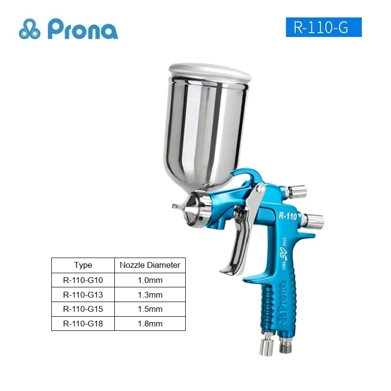 Prona R-110 Professional Air Spray Gun Paint Pistol Pneumatic Tool Portable Spray Guns Painting Cars Automobile Tools R110