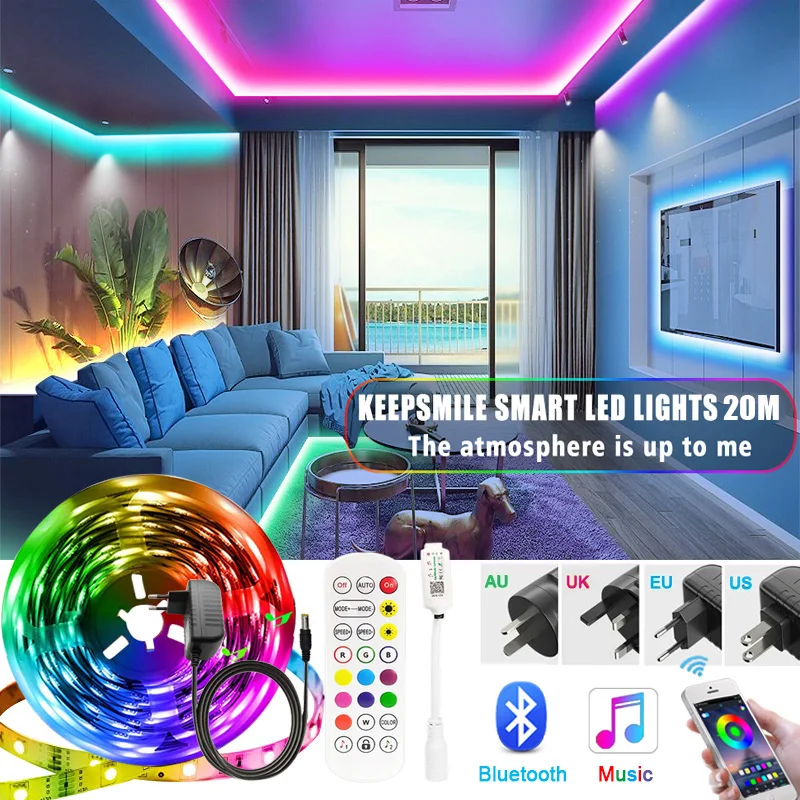 

LED Light Strips Bluetooth WIFI Controller Flexible 5050 2835 RGB Light Decoration BackLight Lamp Night light Luminous String Li