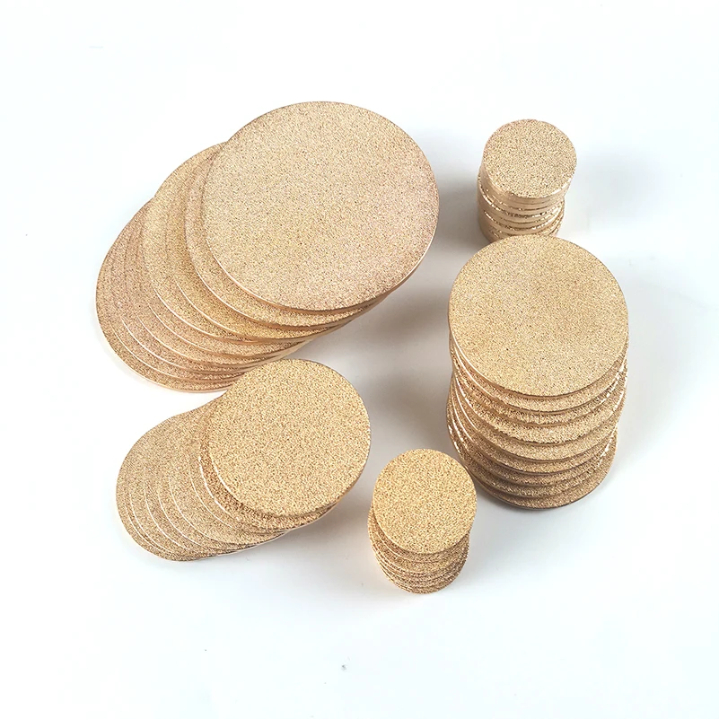 Bronze Porous Stone Disc Porous Bronze Disk Sintering Microns Powder Filter