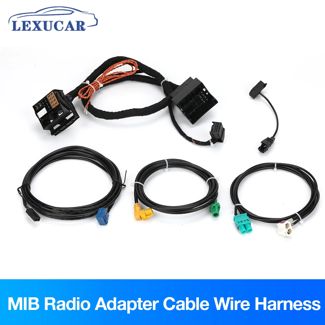 MIB Radio Adapter Cable Wire Harness set fit for Volkswagen Golf 7 MK7 Passat B8 MQB TIGUAN POLO 6C Car Radio